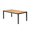 Tierra Outdoor Briga Table Teak Charcoal Frame