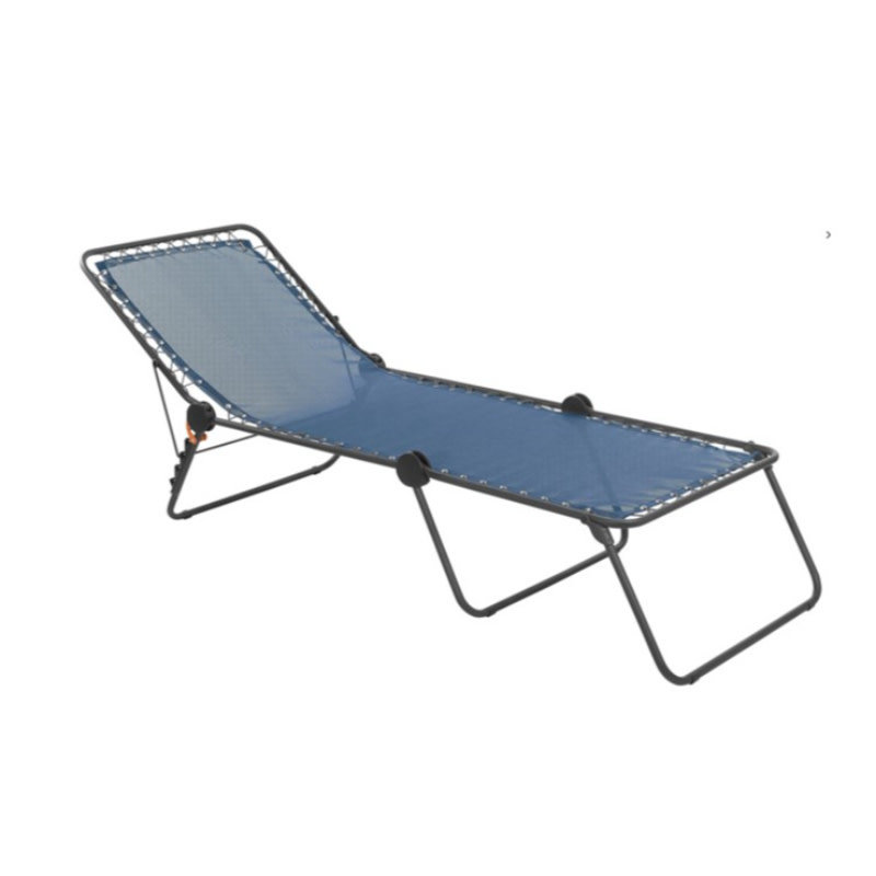 Lafuma Lafuma Siesta inklapbare Strechter Ligbed OCEAN BLUE met titaniumgrijs frame