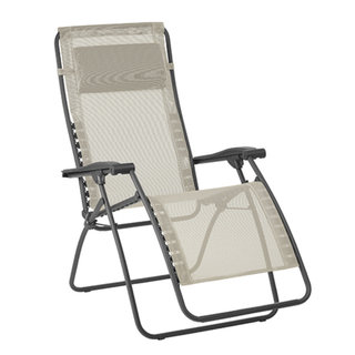 Lafuma Lafuma Relaxchair RSXA CLIP Batyline SEIGLE BEIGE with titanium gray frame