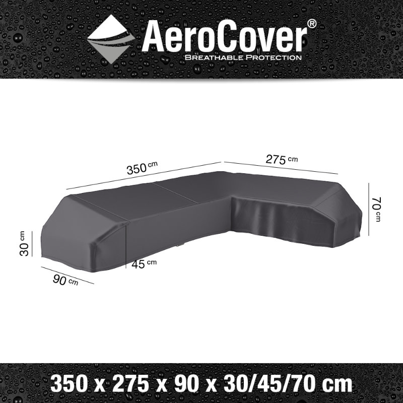 Aerocover AeroCover Loungeset platformhoes rechts 350x275x90xH30-45-70cm art.7885