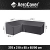 AeroCover Loungesethoes links 270x210x85xH65-90 7990