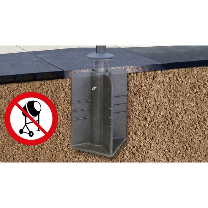 Platinum Platinum Inground ingraaf parasolvoet art.6900