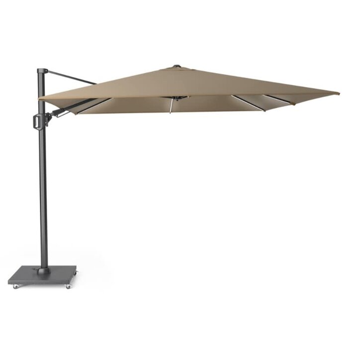 Platinum Platinum Sun & Shade floating parasol Challenger T² Glow 300x300 Taupe - art.7125E