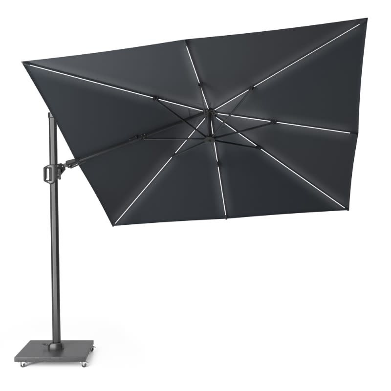 Platinum Platinum Challenger PREMIUM T2 Glow zweefparasol - 300x300 Faded black- art.7125P