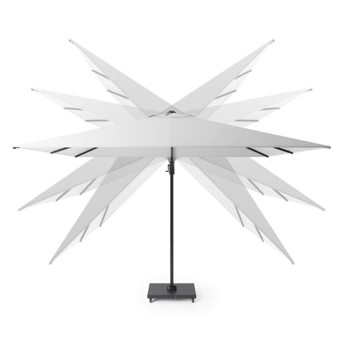 Platinum Platinum Sun & Shade zweefparasol Challenger T2 Glow ø - 350 round - TAUPE - art.7126E