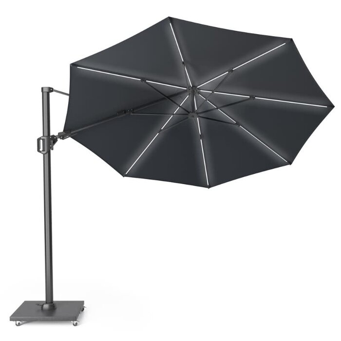 Platinum Platinum Sun & Shade zweefparasol Challenger T2 Glow 350 round - antraciet - art.7126