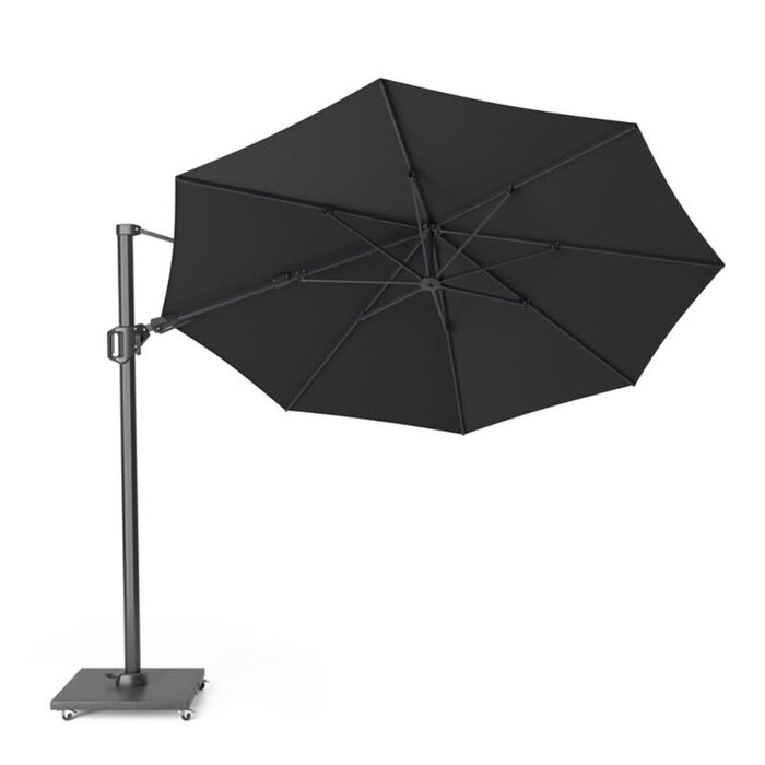 Platinum Platinum Sun & Shade zweefparasol Challenger T2 premium - 350 round - Faded black - art.7138P