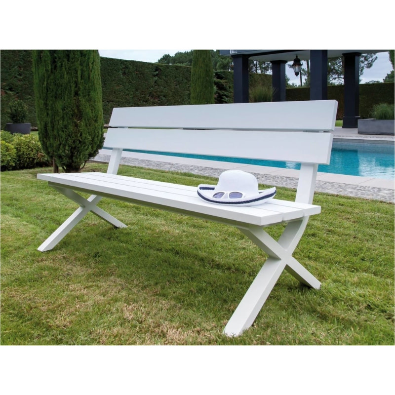 Proloisirs Crossway bench 160cm white