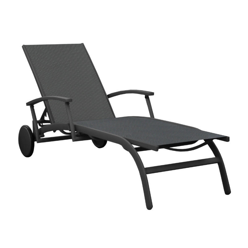OCEO Oceo Elegance lounger antraciet, textileen silver-black 4x4