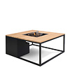 Cosiloft 100 black frame with teak top