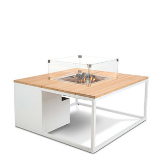 Cosi Cosiloft 100 white frame met teak top