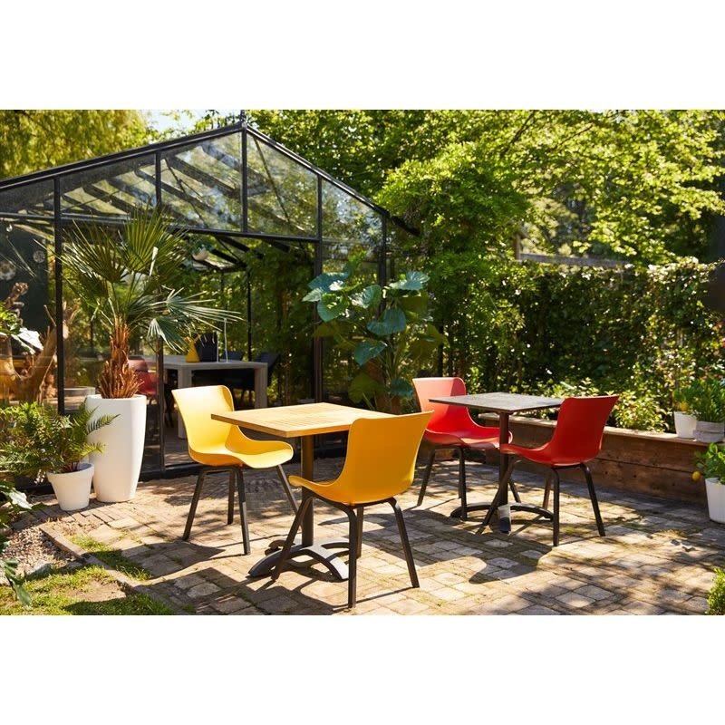 Hartman Hartman Bistro Table 70x70 Teak frame en blad