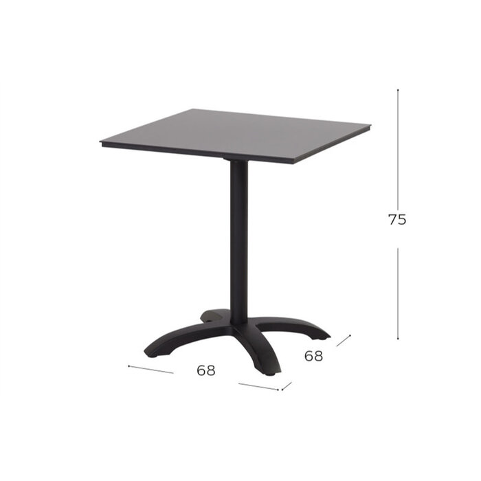 Hartman Hartman Sophie HPL Bistro Table 68x68cm with flip function