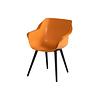 HARTMAN SOPHIE STUDIO ARMCHAIR with colored seat and carbon black legs