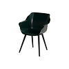 HARTMAN SOPHIE STUDIO ARMCHAIR with colored seat and carbon black legs