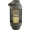 Lantern ABS Rattan LED 33cm high brown-black