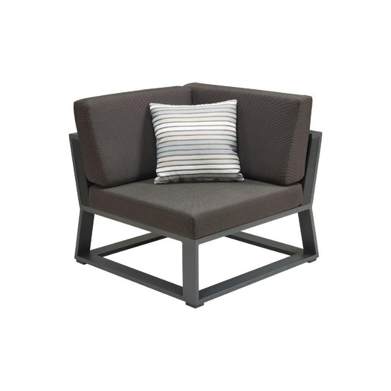 Higold Higold New York 4-Piece Corner Lounge Set 225 × 225 cm Black/Teak