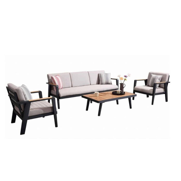 Higold Higold Emoti 4-delig 3-SEATER sofa set 207cm grijs-taupe