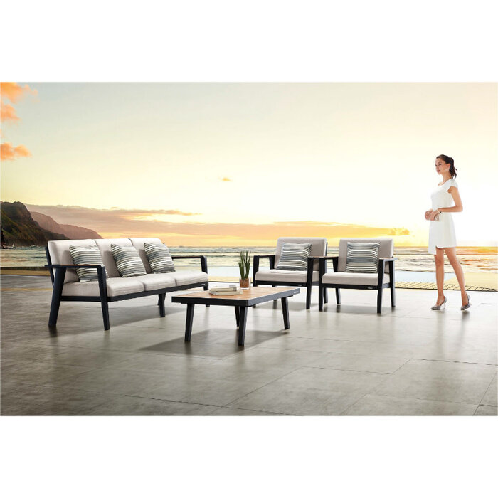 Higold Higold Emoti 4-delig 3-SEATER sofa set 207cm grijs-taupe