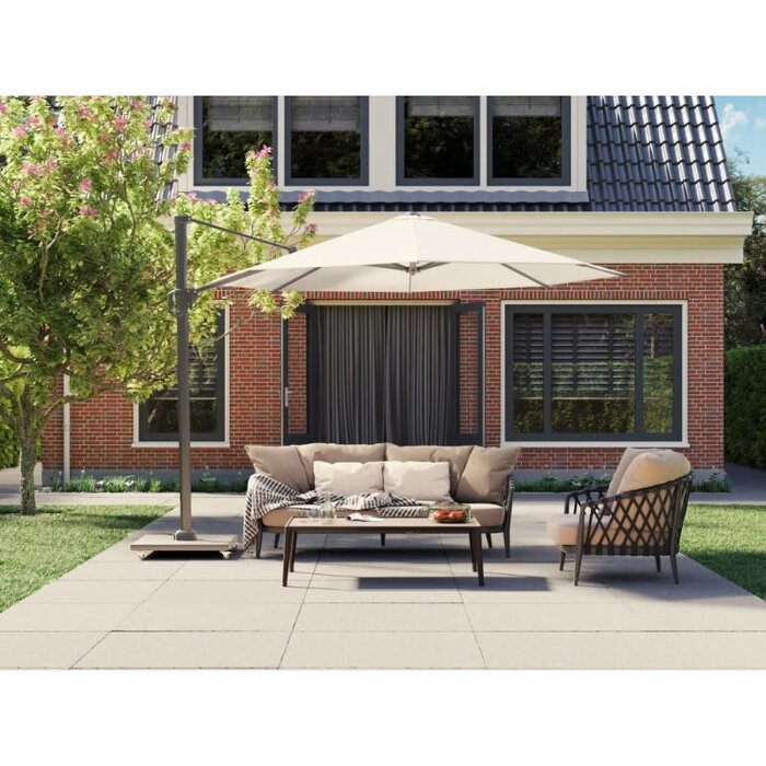 Platinum Platinum Sun & Shade floating parasol Challenger T¹ 300x300 White - art.7142A