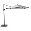 Platinum Zweefparasol Challenger T1  rond 3,5 Lichtgrijs