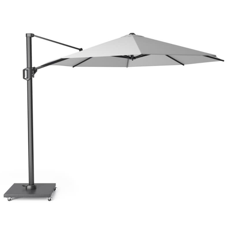 Platinum Platinum Zweefparasol Challenger T1 rond 3,5 Lichtgrijs