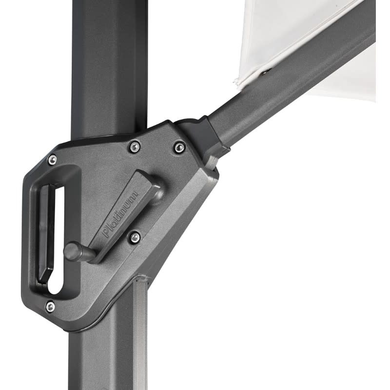 Platinum Platinum Challenger T1 free arm parasol - 350cm round -  light gray - art.7141C