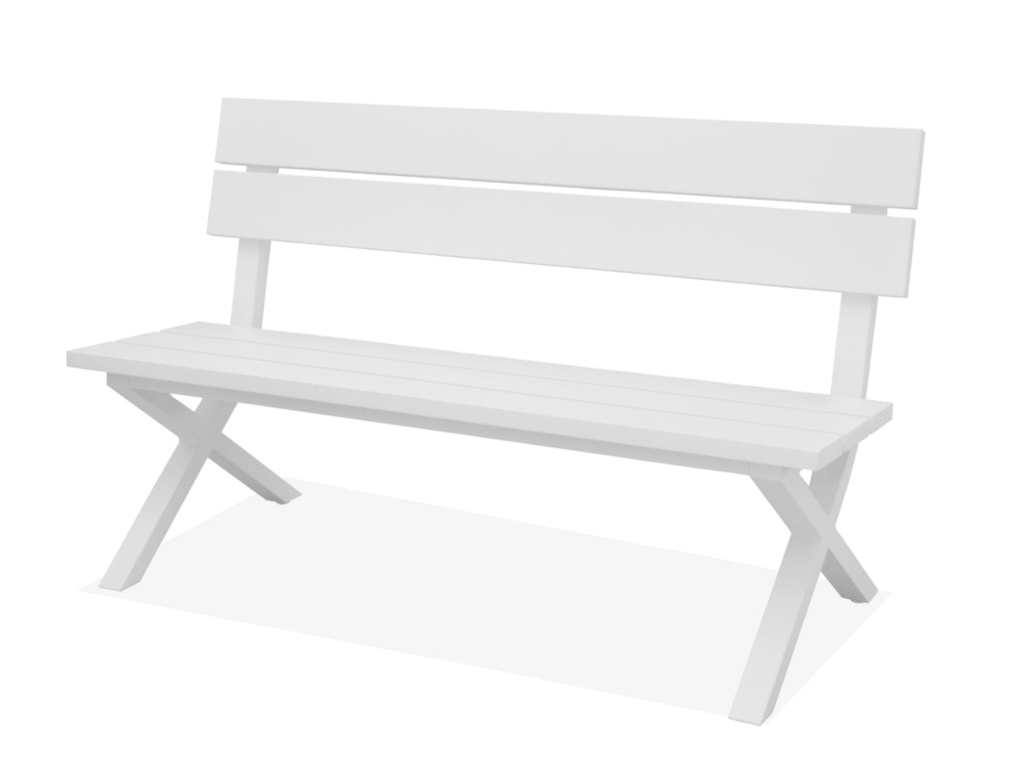 Proloisirs Crossway bench 160cm white