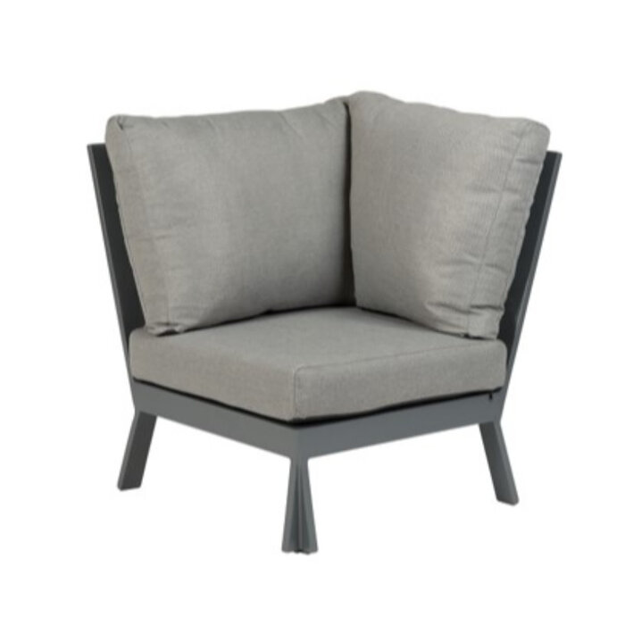 Tierra Outdoor Tierra Outdoor Valencia 4-piece small corner set Charcoal teak
