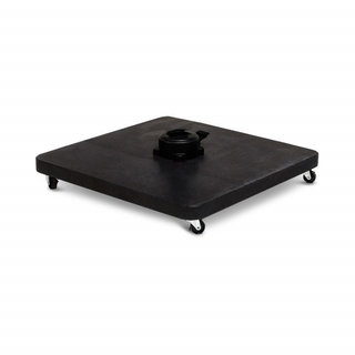 Tierra Outdoor Tierra Outdoor 90kg black polished granite and mobile parasol base for free arm parasols