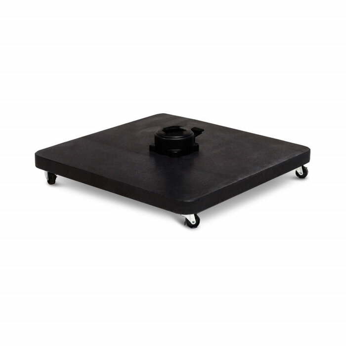Tierra Outdoor  Tierra Outdoor 90kg black polished granite and mobile parasol base for free arm parasols