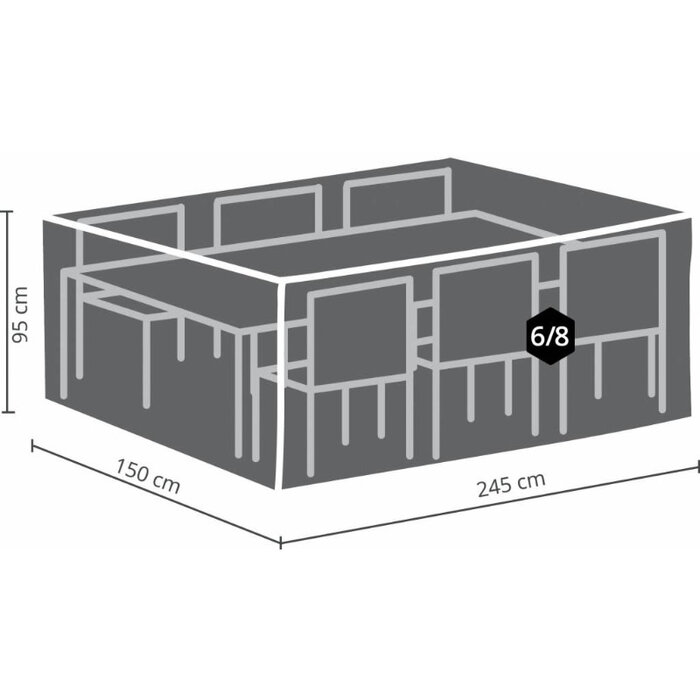 Outdoor Covers Garden set cover 245x150x95 cm