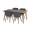 Hartman set 5-delig Sophie studio teak set met tafel 170x100cm D.GRIJS-TEAK