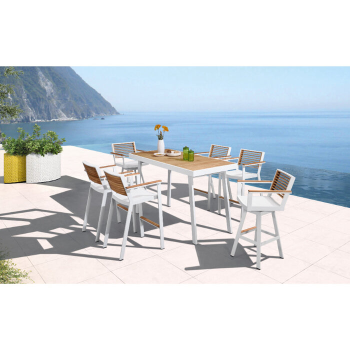 Higold Higold 7-piece York Bar set WHITE-TEAK