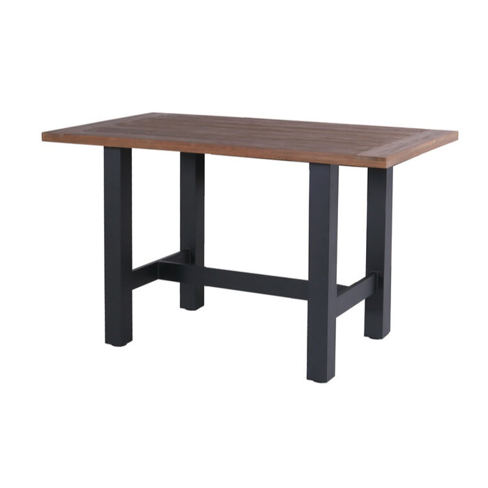 Hartman Hartman barset 5-delig Sophie WAVE met Yasmani bartafel Carbon black-NATURAL TEAK