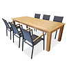 Hercules /Foxx set 7-delig met 6 armstoelen foxx teak met tafel 240cm