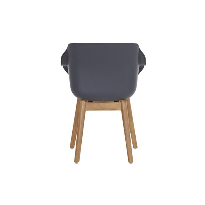 Hartman HARTMAN SOPHIE TEAK ARMCHAIR met kuip in wit, grijs of zwart en teak pootstel