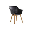 HARTMAN SOPHIE TEAK ARMCHAIR met kuip in wit, grijs of zwart en teak pootstel