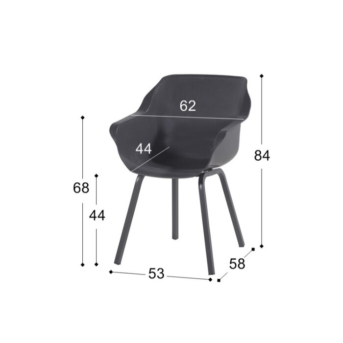 Hartman HARTMAN SOPHIE ELEMENT ARMCHAIR with seat and legs in the same color