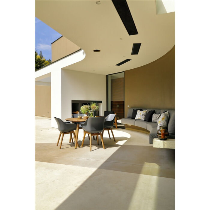 Hartman Hartman set 5-delig Sophie studio teak set met tafel 120cm rond Xerix grijs -teak