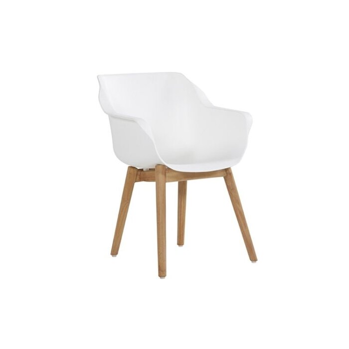 Hartman Hartman set 5-delig Sophie studio teak set met tafel 120cm rond WIT-TEAK