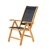 Traditional Teak  KATE recliner teak with batyline