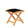 Traditional Teak  KATE footstool teak met batyline