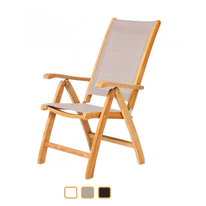 Traditional Teak Traditional Teak  KATE recliner teak met batyline