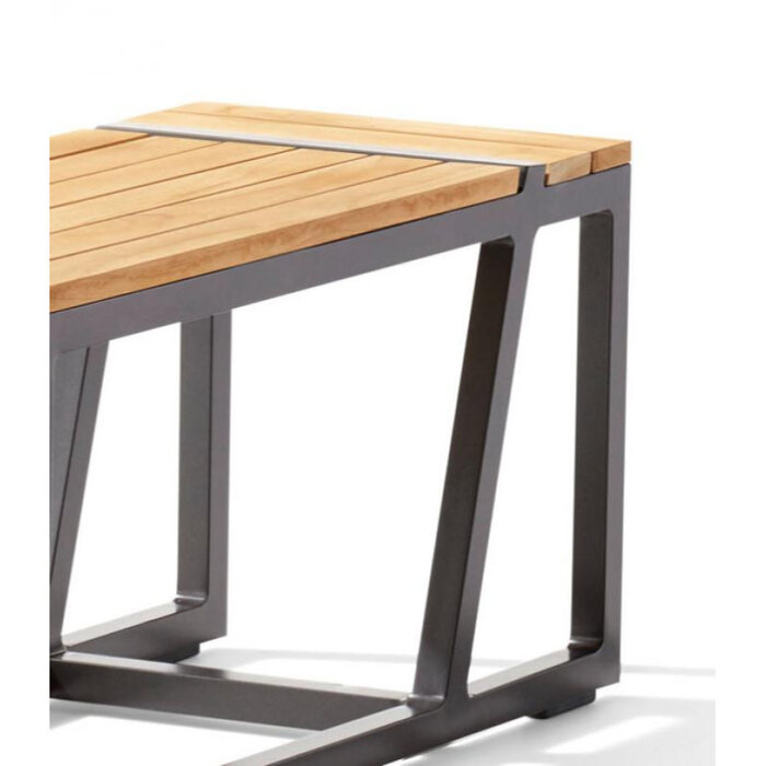 Sieger Sieger Havanna BENCH - SIDE TABLE, gray incl. cushion nr.458