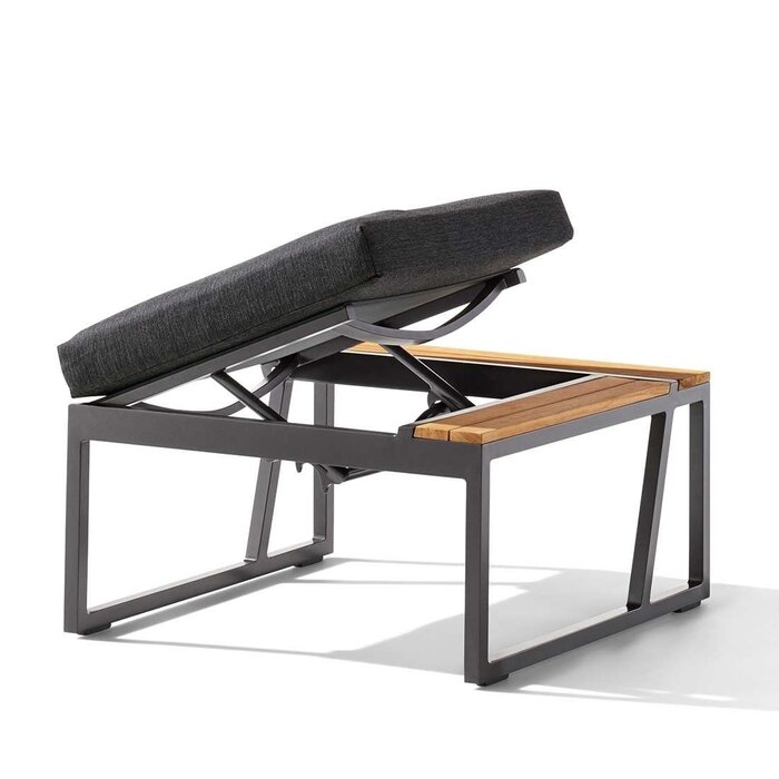 Sieger Sieger Havanna HOEKELEMENT LAAG, VERSTELBAAR, grijs incl. kussen nr.459