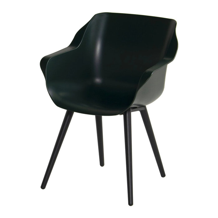Hartman HARTMAN SOPHIE STUDIO ARMCHAIR with colored seat and carbon black legs