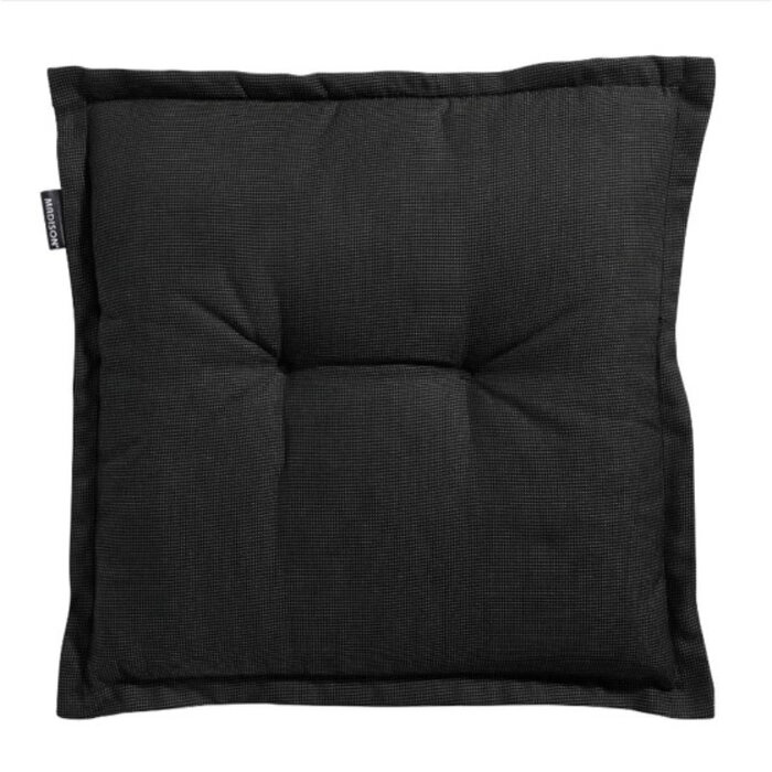 Madison Seat cushion universal 50x50cm RIB BLACK seatF115