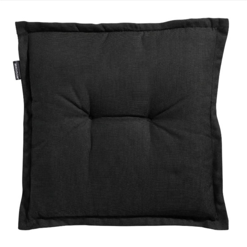 Madison Seat cushion universal 50x50cm RIB BLACK seatF115