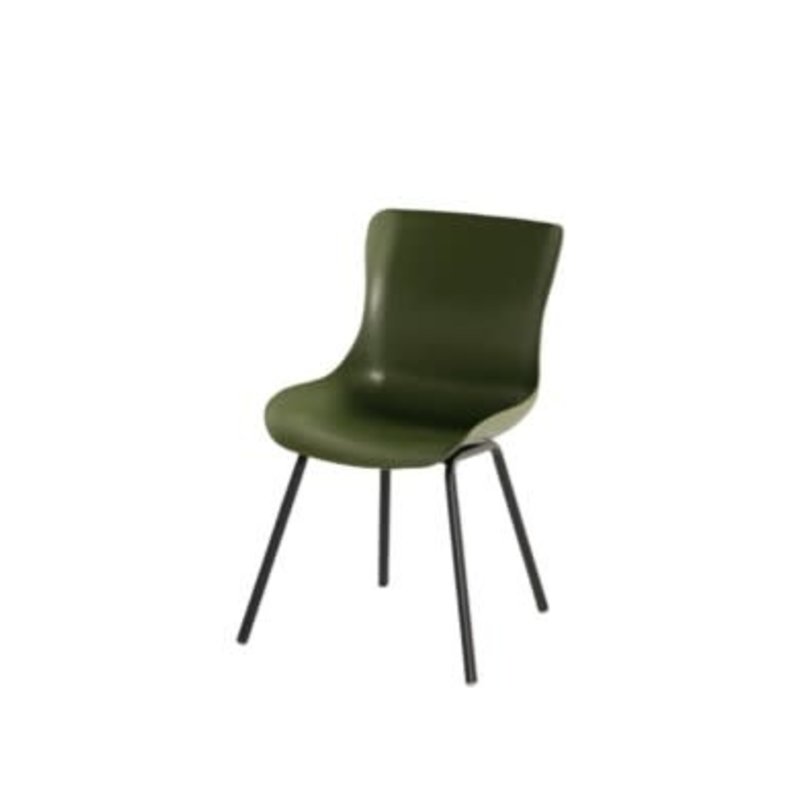 Hartman HARTMAN SOPHIE RONDO DINING CHAIR ZONDER ARM, gekleurde kuip, carbon black pootstel